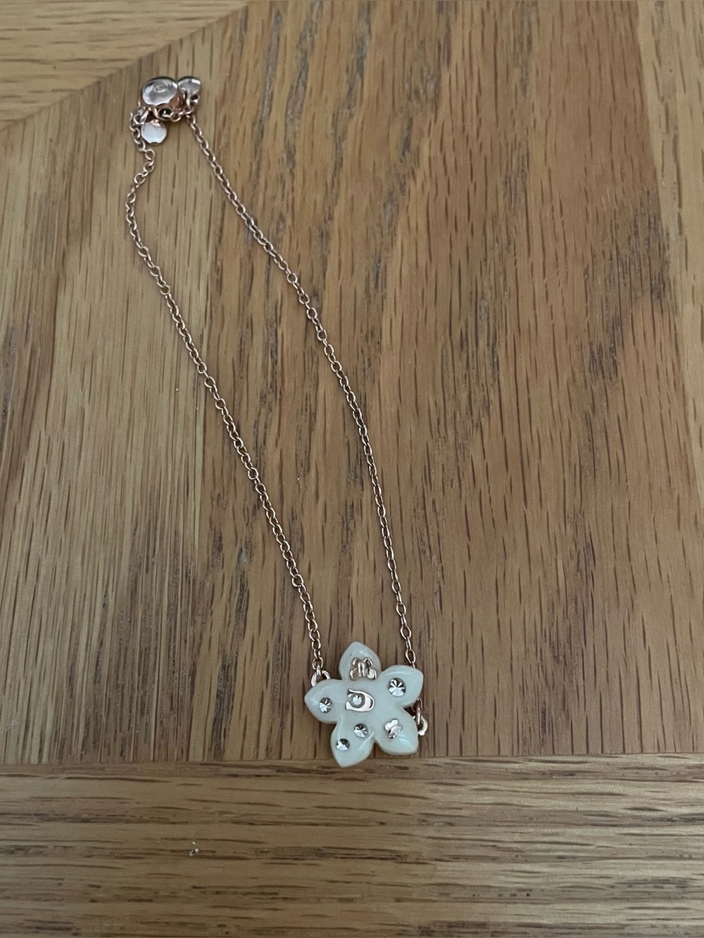 Coach Wildflower Resin Pendant Slider Bracelet